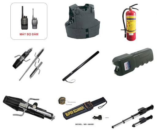 Các công cụ hỗ trợ bảo vệ cần thiết của 1 nhân viên bảo vệ !!