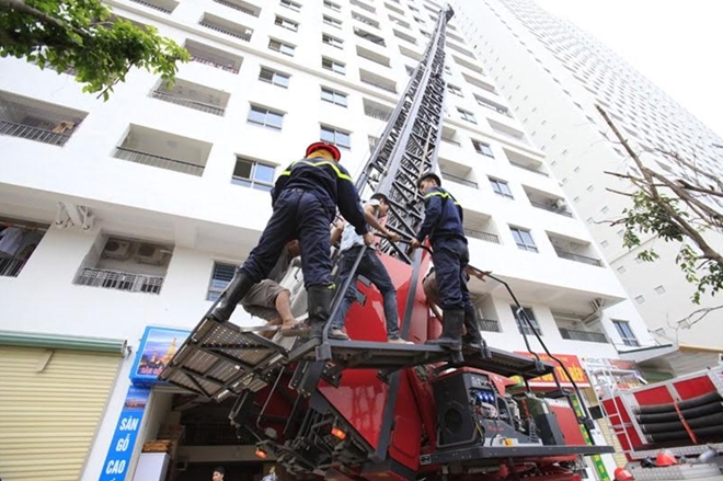 phòng chống cháy nổ tại các căn hộ chung cư hay nhà cao tầng